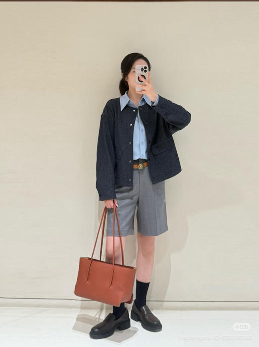 98-2 独家圆正 小禾早秋羊毛中裤 商品图4