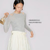 lost in echo2025秋冬新款真两件套长袖背心镂空修身打底针织衫女 商品缩略图1