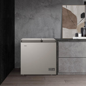 海尔179升双箱双温家用冰柜 大冷冻小冷藏卧式冰柜家用小型冰箱冷柜FCD-179GHXPCD 商品图1