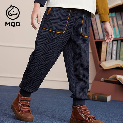 【MQD】男童秋季立体提花休闲针织长裤 商品图5