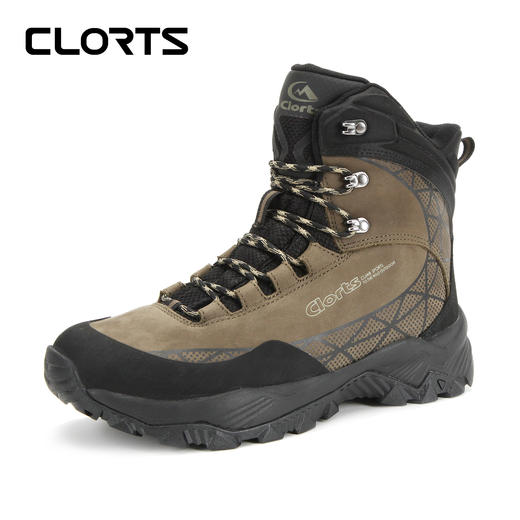 CLORTS洛弛红 头层牛皮全防水 户外鞋 徒步登山鞋 爬山鞋3A026 商品图3