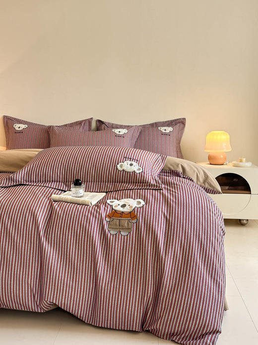 自然醒全棉磨毛卡通刺绣四件套HS 商品图5