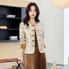 2025秋装新款重工刺绣撞色新中式短外套HR-YJLY8609 商品缩略图3