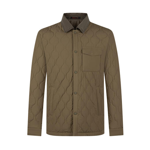 【灯芯绒撞色领】柒牌男装抗皱棉服2025秋冬新款男士休闲潮流外套129E70510 商品图4