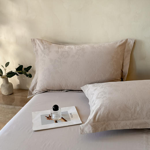 自然醒轻奢高支浮雕立体提花单件枕套HS 商品图6