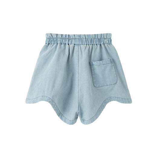 【MQD】女童夏季凉感舒适立体装饰休闲牛仔短裤 商品图4