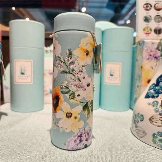 【超市】JOYYE陶花缘保温杯繁花璀璨-200Ml 商品图0