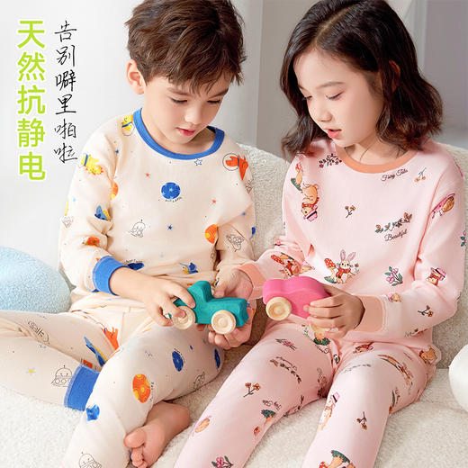 【E】（69元任选两套，单套不发货）『云朵植物棉』儿童印花家居服套装 商品图6