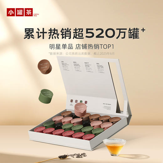 [爆款]小罐茶 莫兰迪24彩罐组合茶（大红袍、金骏眉、浓铁、玫瑰红茶） 【现货】 商品图1