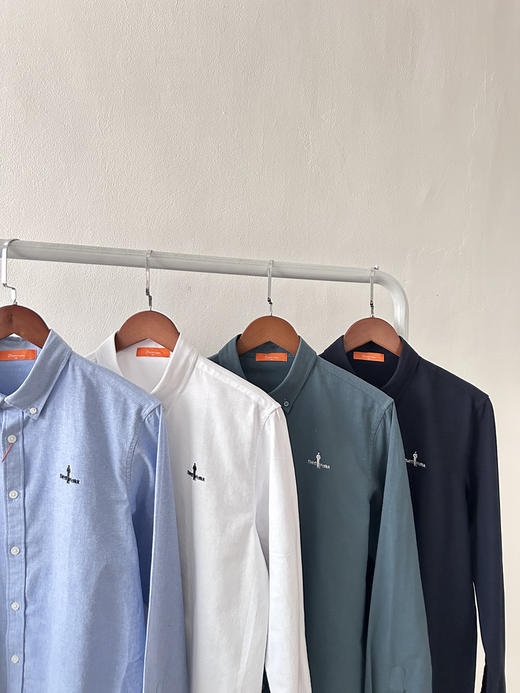 原单正品比音勒芬立体标四色商务衬衫，白色 蓝色 藏青 深绿
尺码 M L XL XXL 商品图2