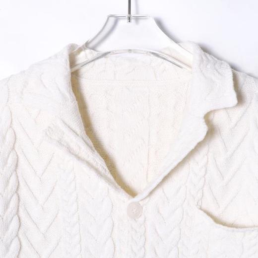 91303SDSA男士秋冬新款痞帅男装纯色纽花翻领针织衫百搭开衫纽扣毛衣 商品图2