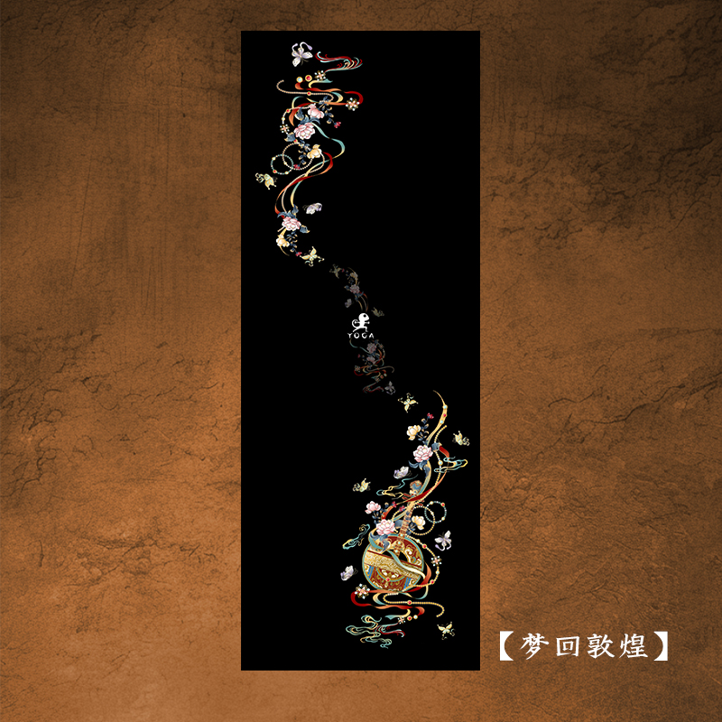 壁虎新款【印花垫-梦回敦煌】天然橡胶印花瑜伽垫【5天发货】