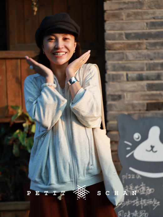 PETIT SCHAN小闪 #088 Little rascal 顽童 复古亚麻汉麻混纺报童帽 商品图2