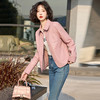 MLJL92509皮衣外套女短款2025新款春秋高级感复古气质休闲翻领PU皮夹克上衣 商品缩略图0