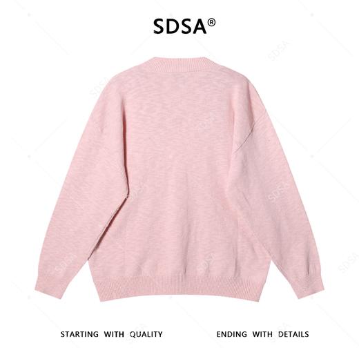 OAS806SDSA男士秋冬新款痞帅男装休闲纯色V领针织衫百搭套头毛衣时尚潮 商品图5