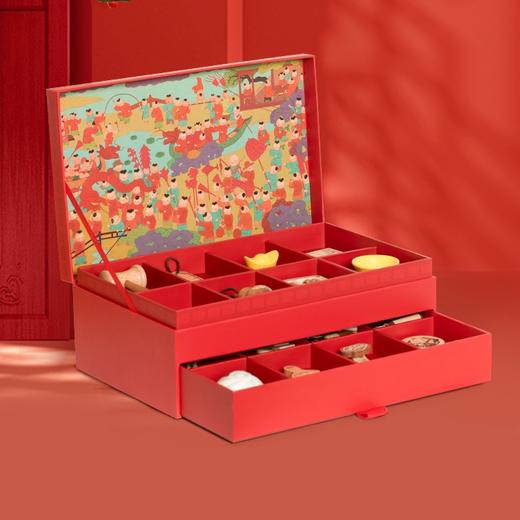 可来赛抓周阄用品套装道具一周岁礼男女孩生日布置中式原木风高端 商品图0