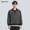 贝纳川2025秋季新品翻领POLO卫衣ECF324001 商品缩略图0