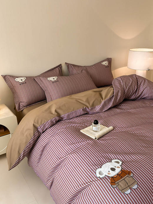 自然醒全棉磨毛卡通刺绣四件套HS 商品图8