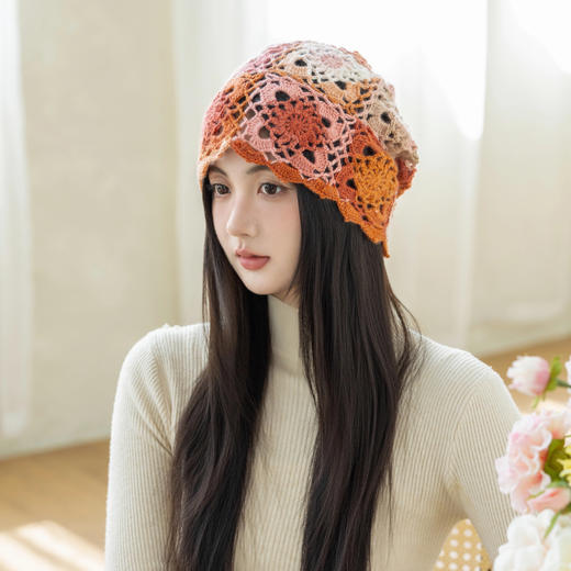 苏苏姐家复古绮梦两用帽手工diy钩针编织段染羊毛线团材料包 商品图1