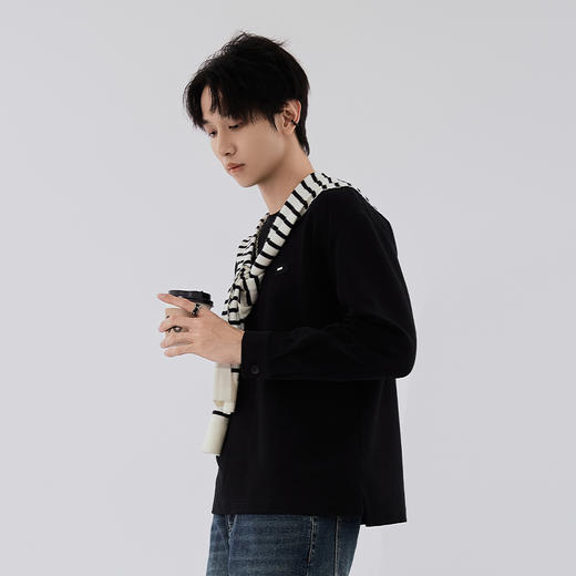 【新品上新】HX 秋季圆领长袖T恤Z102530004101/02 商品图1