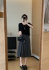 之禾千加半裙品质斜纹含羊毛精简压褶半裙 商品缩略图5