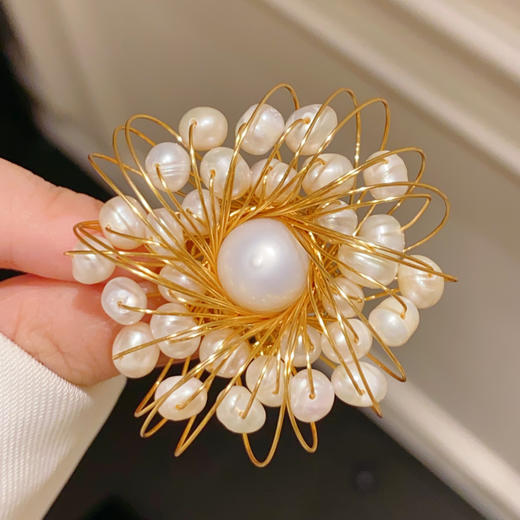 复古新中式烟花胸针胸花优雅旗袍汉服别针扣 商品图1