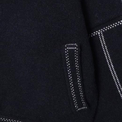 700031SDSA男士秋冬新款痞帅男装翻领针织开衫短款拉链毛衣高级感百搭 商品图3