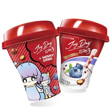 伊利JoyDay芯趣多低温酸奶 巧克力豆蓝莓 220g*3 风味发酵酸奶 商品图1