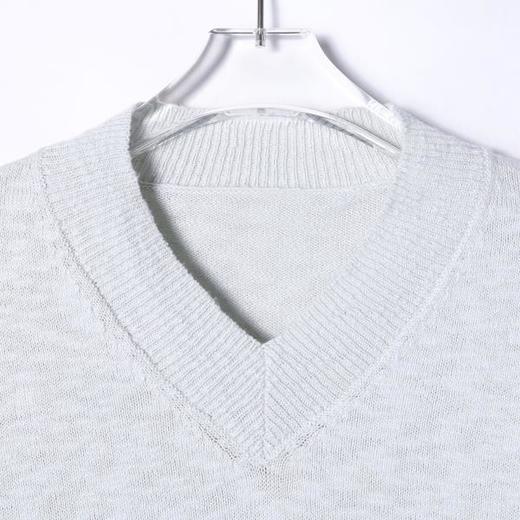 OAS806SDSA男士秋冬新款痞帅男装休闲纯色V领针织衫百搭套头毛衣时尚潮 商品图2