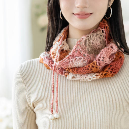 苏苏姐家复古绮梦两用帽手工diy钩针编织段染羊毛线团材料包 商品图2