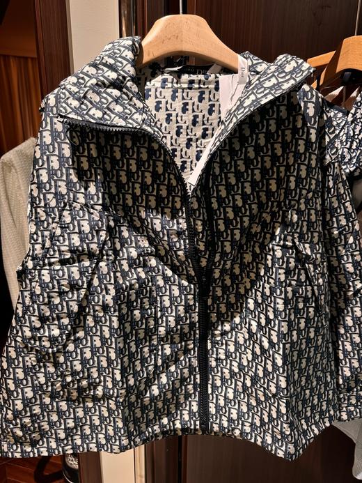 TY371-DIOR迪奥 SS23 Oblique 印花满印拉链连帽夹克 女款 蓝色（PG*MM） 商品图9