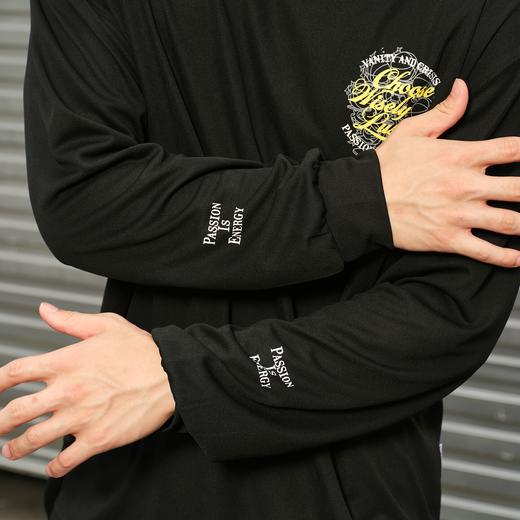 录士LUSHISI烛台上的篮球主题速干投篮美式街头休闲潮流运动长袖 商品图3