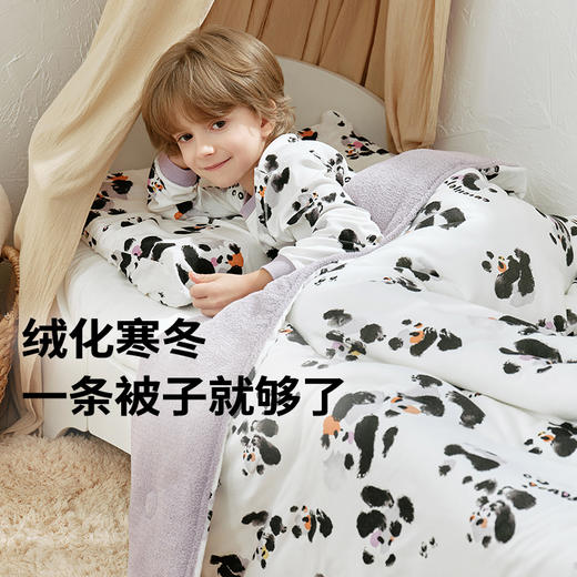 cutelife【暖绒被】婴儿被子亲子宝宝被子盖被秋冬暖感防寒抗静电冬被 商品图0