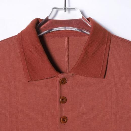 OAS932SDSA男士秋冬新款痞帅男装复古简约长袖polo衫百搭街头时尚上衣 商品图2