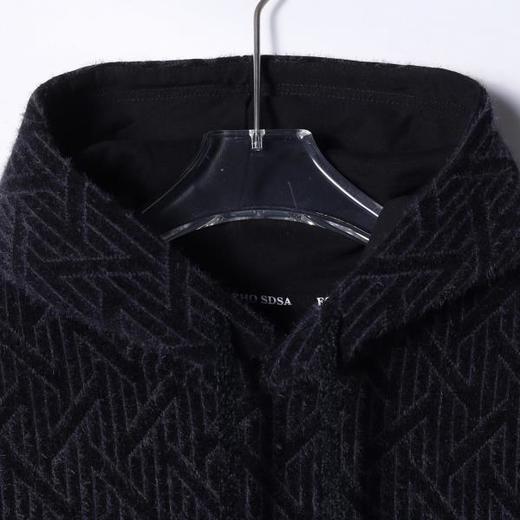 WY1161SDSA男士秋冬新款痞帅男装韩版绒毛线条抽绳连帽卫衣百搭时尚上衣 商品图2