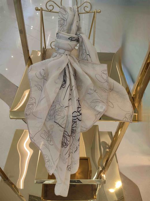 优品堂『素时锦年2』100%绵羊毛1米x1米方巾 商品图8