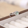 【浅梦】S925纯银蓝水翡翠圆珠开口戒指【CW-JZ06818】 商品缩略图2