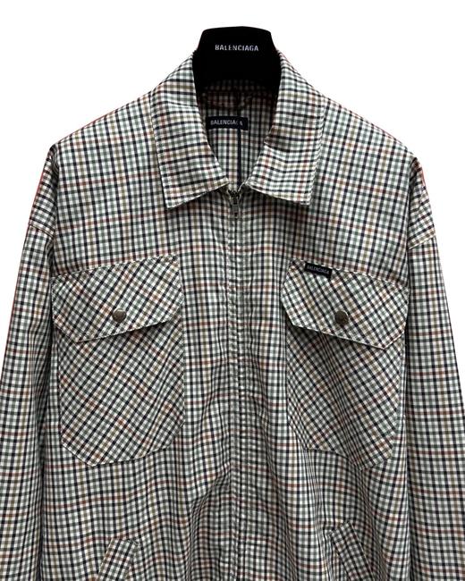 中性款格子衬衫外套B00 商品图2