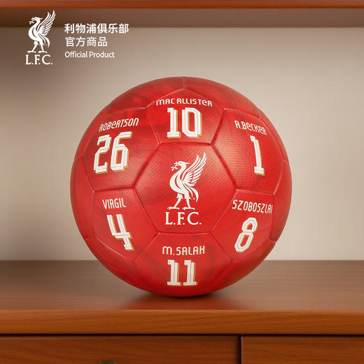 【官方正版】利物浦俱乐部 | 红色印签5号足球金色印签萨拉赫索博范戴克 商品图4