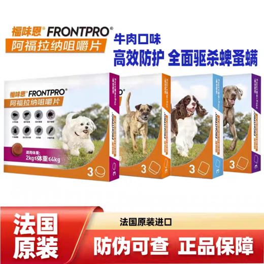 【重磅新品】福味恩狗狗体外口服驱虫药跳蚤蜱虫螨虫牛肉口味1颗/1盒 商品图0