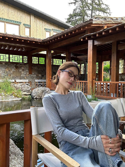 品牌伊士曼NAIA醋酸美雅碧保暖天丝羊毛中线打底衫 商品图4