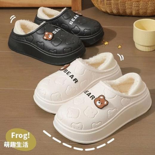 【毛绒绒❗️新款踩屎感棉拖鞋】超暖超舒服，触感细腻，长效温暖呵护！女士冬季室内家居外穿包跟防水毛毛加绒棉鞋 商品图0