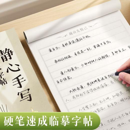 手写体行书行楷字帖心灵美文语录文初高中成人练字励志语录描红临摹字帖 商品图1