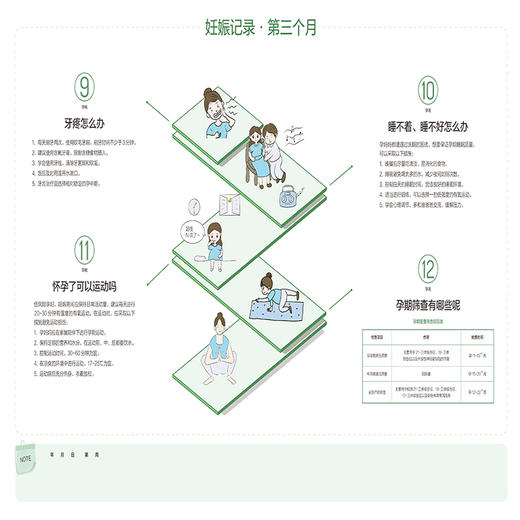 科学孕育：我的怀孕月历 应豪 段霞 以挂历的形式组织内容 为孕妈妈提供一个清晰 实用的孕期指南 9787117382229 人民卫生出版社 商品图4