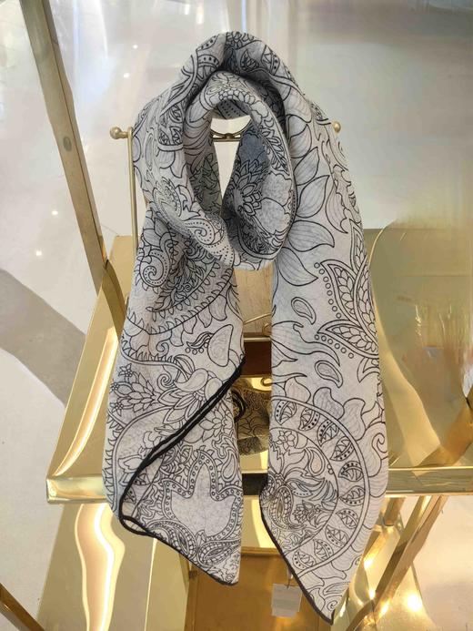 优品堂『素时锦年2』100%绵羊毛1米x1米方巾 商品图11