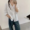 法式慵懒 V 领棉麻衬衫🌿 面料舒适亲肤透气～ 简约休闲随性搭 松弛感拉满✨ 商品缩略图2