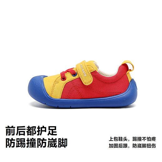迷你巴拉宝宝帆布鞋男女童止滑防湿滑魔术贴布鞋2025年秋季 商品图3