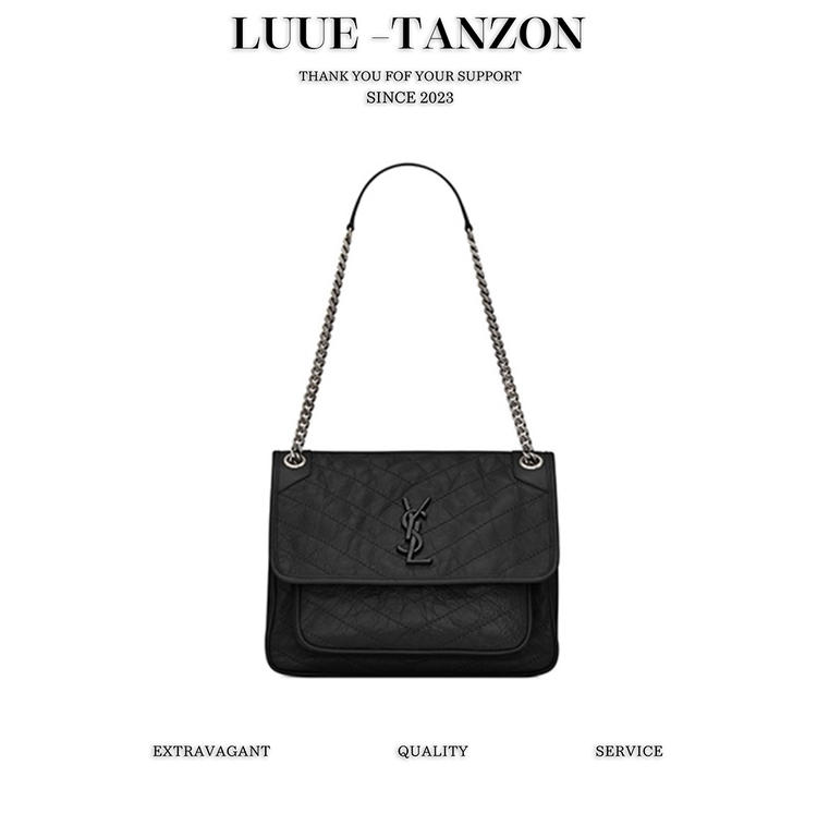 圣罗兰|niki 褶皱绗缝链条包 五色（HH）