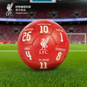 【官方正版】利物浦俱乐部 | 红色印签5号足球金色印签萨拉赫索博范戴克
