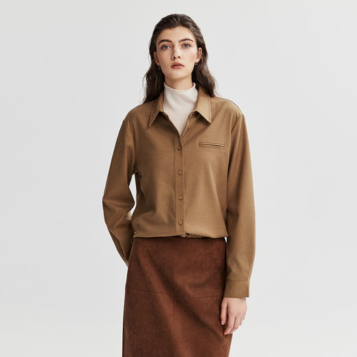 棉仓366604030-初棉TR磨毛衬衫 商品图0